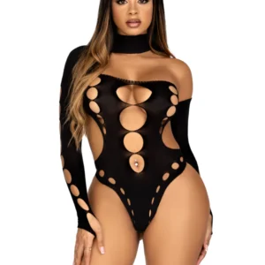 Body con Escote Negro - LEG AVENUE - Image 3