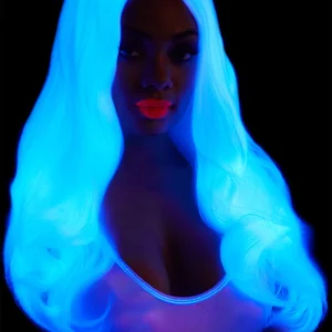 Peluca de Fantasía Larga Ondulada de 27". - Image 3